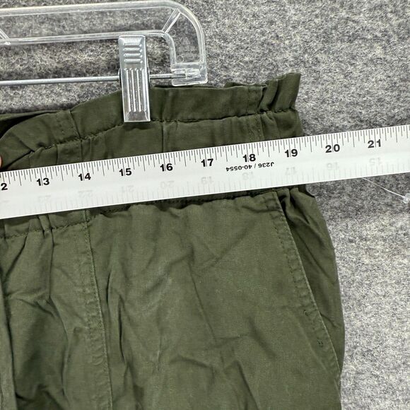 A New Day Pants Women 2XL Gray High Rise Flat Front Tapered Chino Drawstring - Picture 3 of 9